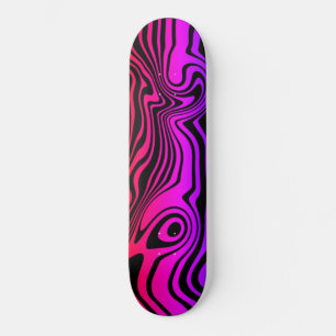 Purple Pink Neon Colour Skateboard