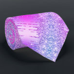 Purple Pink Neon Glitter Drips Party Neck Tie<br><div class="desc">Purple Pink Neon Shiny Glitter Sparkle Drips Chic Modern Party Necktie - Add Your Unique Text / Name - Make Your Special Gift - Resize and move or remove and add text / elements with customization tool. Design by MIGNED. Please see my other projects. You can also transfer this designs...</div>