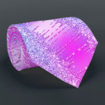 Purple Pink Neon Glitter Sparkly Drips Neck Tie<br><div class="desc">Purple Pink Neon Glitter Sparkle Drips Modern Ties - or Add Your Unique Text / Name - Make Your Special Tie / Gift - Resize and move or remove and add text / elements with Customisation tool. Design by MIGNED. Please see my other projects. You can also transfer this designs...</div>