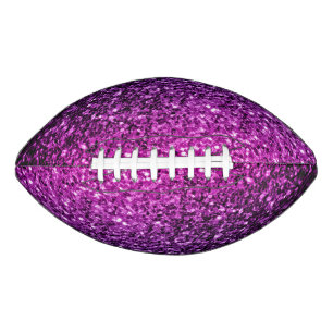 Purple pink ombre faux glitter sparkles bling american football