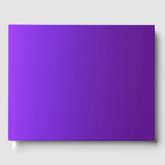 Purple Pink Ombre Gradient Blur Abstract Design Guest Book (Front)