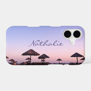 Purple Pink Ombre Sunset California Beach Name