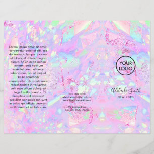 purple pink opal mineral brochure