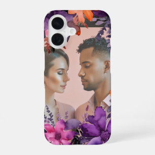 Purple Pink Orange Lilies Wedding Autumn Harvest iPhone 16 Case