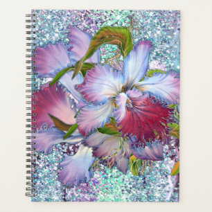 Purple Pink Orchid Floral Watercolor Planner
