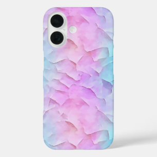 Purple Pink Pastel Pattern iPhone 16 Case