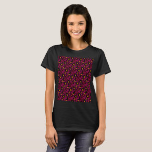 Purple pink peach black colours girls T-Shirt