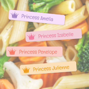 Purple Pink Peach Yellow Princess Crown Name