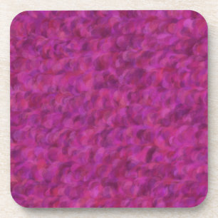 Purple Pink Red Abstract Seamless Pattern Coaster