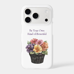 Purple Pink Red Yellow Orange Floral Cupcake