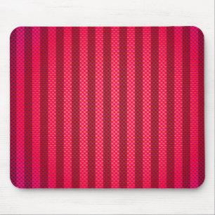 Purple pink striped carbon fibre patterned mouse mat