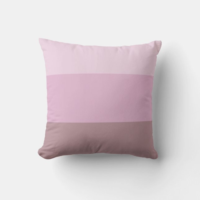Purple Pink Striped Ombre Cushion (Front)