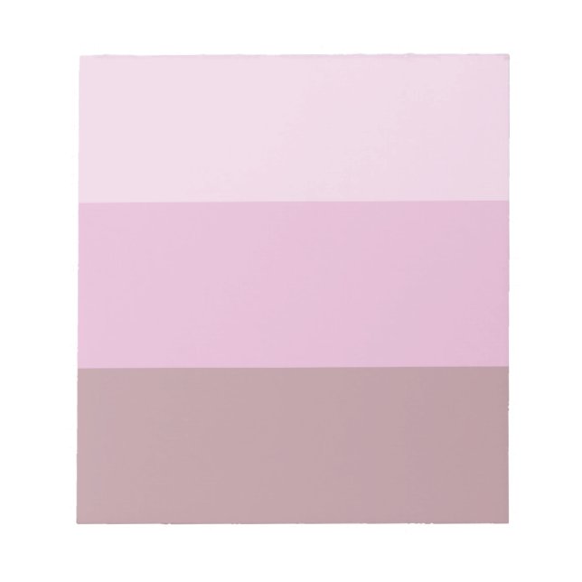Purple Pink Striped Ombre Notepad (Front)