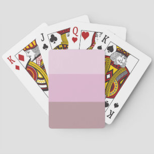 Purple Pink Striped Ombre Playing Cards