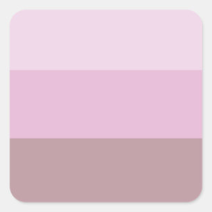 Purple Pink Striped Ombre Square Sticker