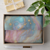 Purple Pink Teal Aqua Blue Gold Marble Art Pattern