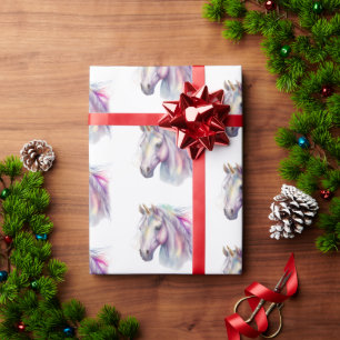 Purple Pink Unicorn  Wrapping Paper