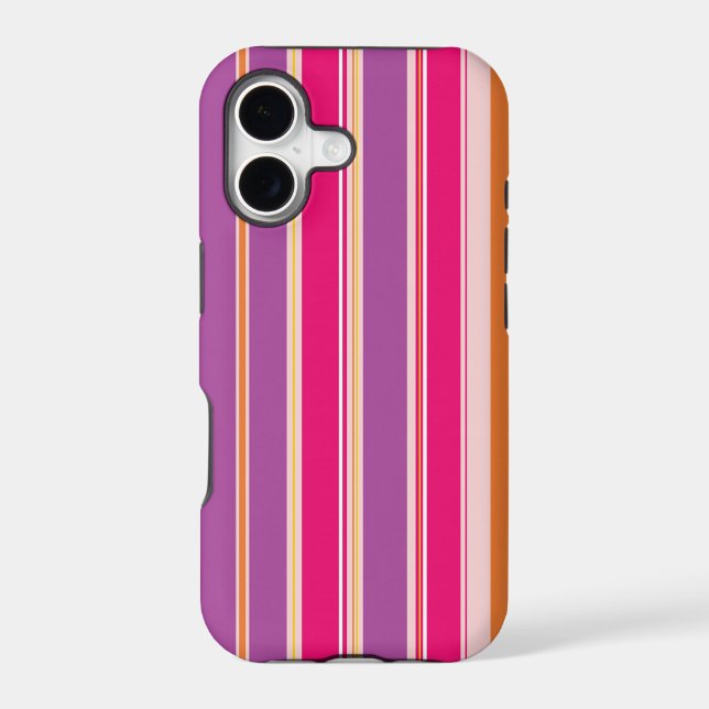 Purple Pink Vertical Stripes Pattern (Back)