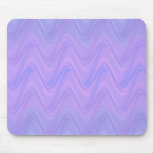 Purple Pink Wavy Lines Pattern Mouse Mat