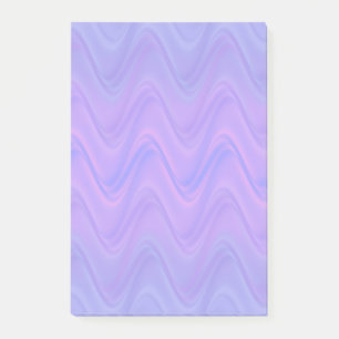 Purple Pink Wavy Lines Pattern Post-it Notes