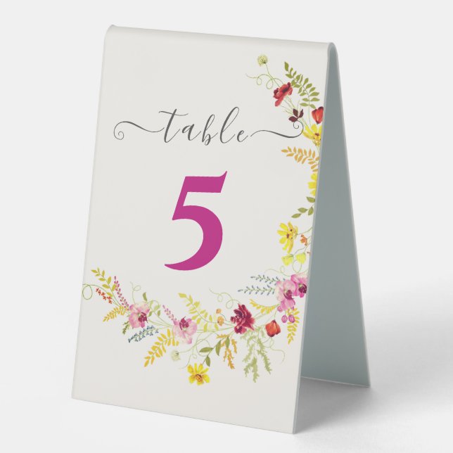 Purple Pink Wild Orchid Flowers Wreath Wedding (Front)