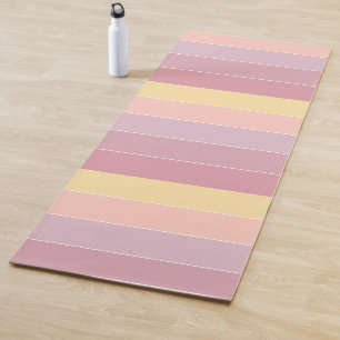 Purple Pink Yellow Colors Fitness Sport Elegant Yoga Mat