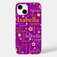 Purple pink yellow girls Miranda name