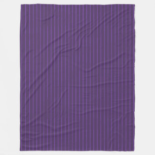 Purple pinstripes fleece blanket
