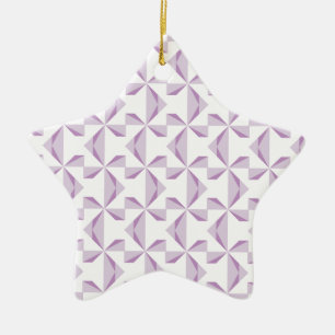 Purple Pinwheels Ceramic Tree Decoration