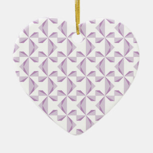 Purple Pinwheels Ceramic Tree Decoration