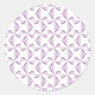 Purple Pinwheels Classic Round Sticker