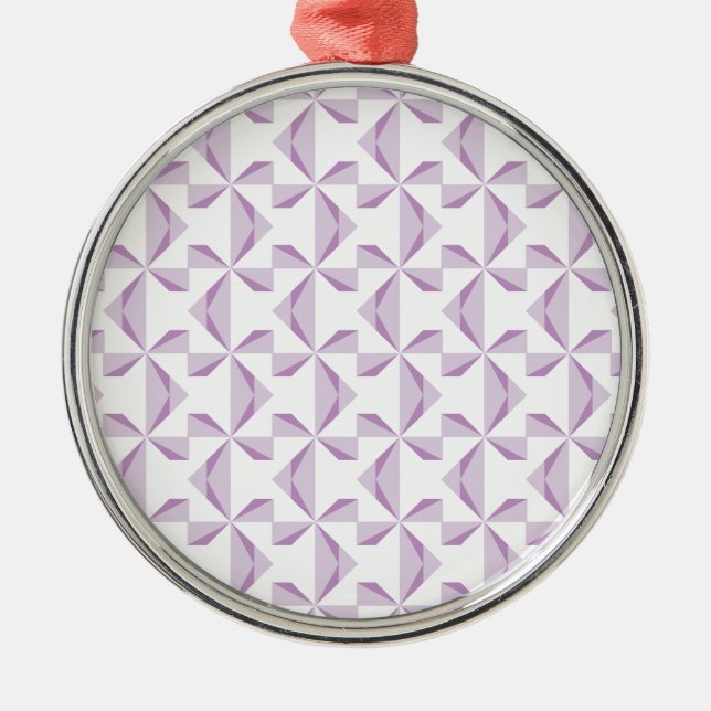 Purple Pinwheels Metal Tree Decoration (Front)