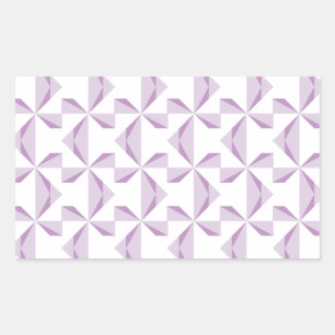 Purple Pinwheels Rectangular Sticker