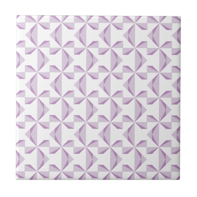 Purple Pinwheels Tile (Front)