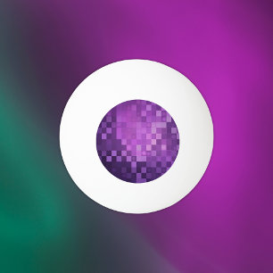 Purple Pixel Art   Three Star Ping Pong Ball