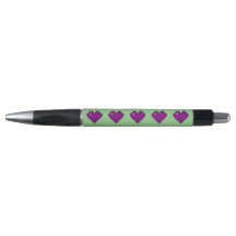 Purple Pixel Heart Pattern