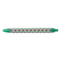 Purple Pixel Heart Pattern