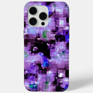 Purple Pixelated iPhone 15 Pro Max Case