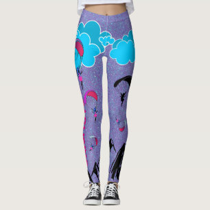 Purple Pixie Dust Paragliding Pixie Leggings