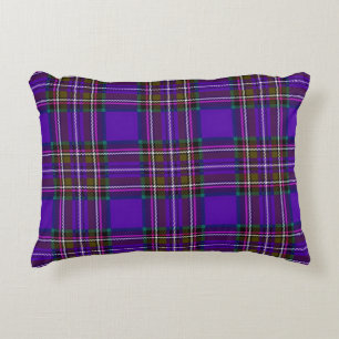 Purple Plaid Decorative Cushion