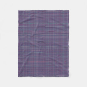 Purple Plaid Fleece Blanket