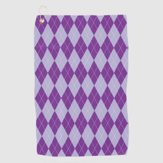Purple Plaid Golf Towel
