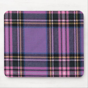 Purple Plaid Mouse Mat