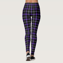 Purple Plaid Nights | Punk Gothic Emo Leggings
