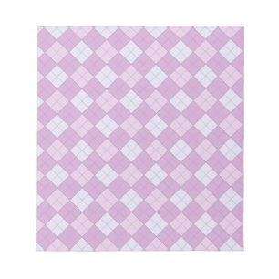 Purple Plaid Notepad