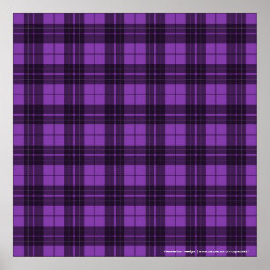Purple Plaid Poster