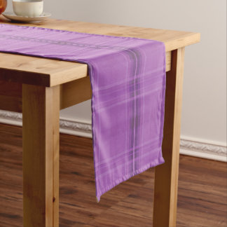 Purple Plaid Table Runner