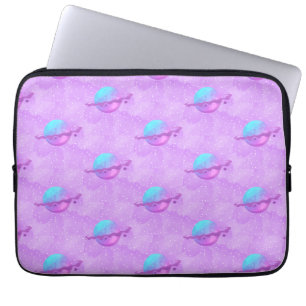 Purple Planet Laptop Sleeve