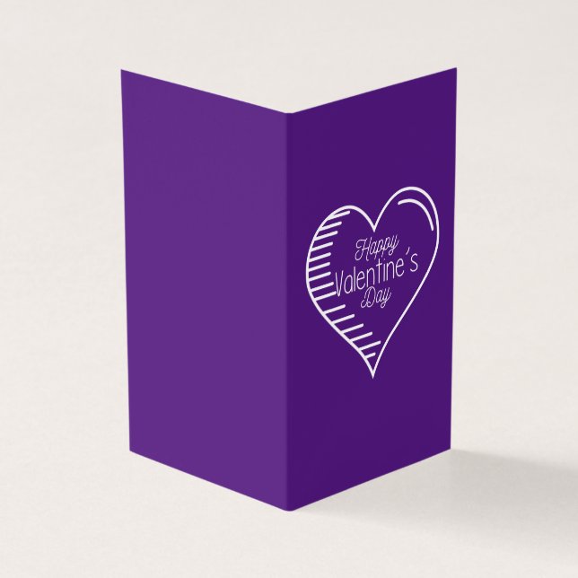Purple Platonic Valentine Notecard 25pk (Outside)