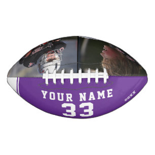 Purple Player Name Number 2 Photo American Football